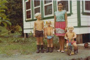 Conhita. Note "Welly" Boots